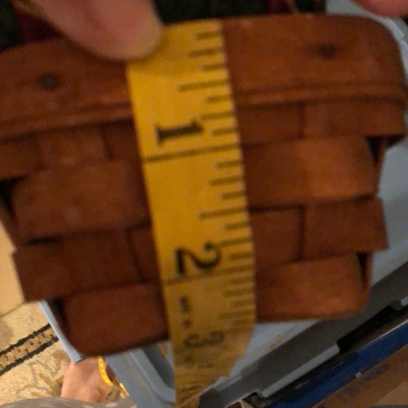 Longaberger Signed oblong cracker basket dated 1994 - Picture 11 of 13